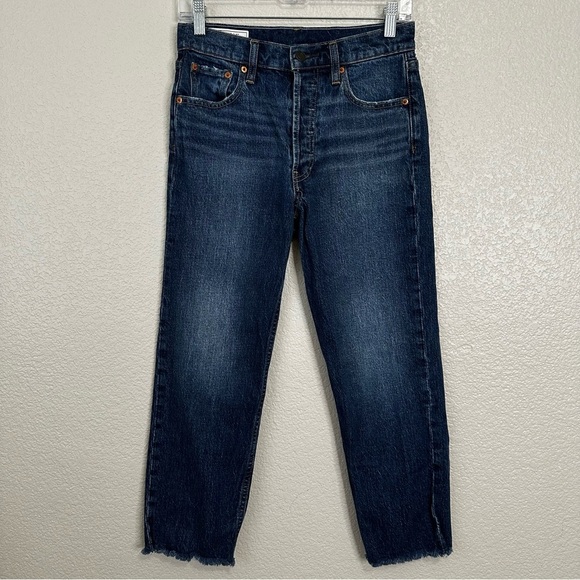 GAP Cheeky Straight High Rise Raw Hem Women’s Jeans, Size 27 | 4P - Picture 2 of 13